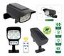 Imagem de Kit 3 Luminária Solar LED Refletor Externo Sensor de Presença e Resistente a agua