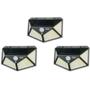 Imagem de Kit 3 Luminária Solar Parede 100 Led Sensor Com 3 Funções
