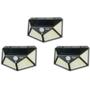 Imagem de Kit 3 Luminária Solar Parede 100 Led Sensor Com 3 Funções
