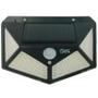 Imagem de Kit 3 Luminária Solar Parede 100 Led Sensor Presença Leds