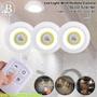 Imagem de Kit 3 Luminárias Led Lampada Sem Fio Com Controle Remoto