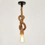 Imagem de Kit 3 Lustre Pendente Bravalumi Corda Rustic E27 Bivolt