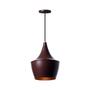 Imagem de Kit 3 Lustre Pendente Interno Balão Marrom Com Cobre