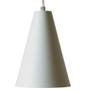 Imagem de Kit 3 Lustres Decorativo Cone Branco Com Cobre 22cm