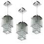 Imagem de Kit 3 Lustres Pendente De Cristal Acrilico Spark Maravilhoso