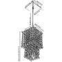 Imagem de Kit 3 Lustres Pendente De Cristal Acrilico Spark Maravilhoso