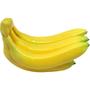 Imagem de Kit 3 Maço Com 5 Bananas Em Isopor Enfeite Fruta Artificial