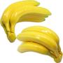 Imagem de Kit 3 Maço Com 5 Bananas Em Isopor Enfeite Fruta Artificial