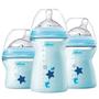 Imagem de Kit 3 Mamadeira Chicco Menino Step Up 150/250/330Ml Azul 0+M