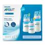 Imagem de Kit 3 Mamadeiras - Anticólica - 125-260-330ml - Clássica - Azul - Philips Avent