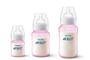 Imagem de Kit 3 Mamadeiras Avent Classic Anticólica 125/260/330ml Rosa - SCY119/19