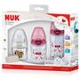 Imagem de Kit 3 Mamadeiras Nuk Starter 90 + 150 +300Ml Rosa