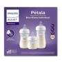 Imagem de Kit 3 mamadeiras petala 150ml + 260ml + 330ml transparente (scd838/27) - avent