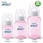 Imagem de Kit 3 Mamadeiras Philips Avent Classic 125 / 260 / 330ml de 0 a 6 Meses Rosa