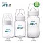 Imagem de Kit 3 Mamadeiras Philips Avent Classic 125 / 260 / 330ml de 0 a 6 Meses - Transparente