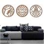 Kit 3 Mandalas Decorativas 40X40Cm Vazado - Mdf - Decoarts Imagem de Kit 3 Mandalas Decorativas 40X40Cm Vazado - Mdf