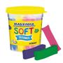 Imagem de Kit 3 Massinha Infantil Modelar Soft 325g C/ 5 Cor Acrilex