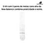 Imagem de Kit 3 Meias New Balance Cano Alto 39 43 1.NB74A.014.000001