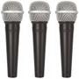 Imagem de Kit 3 Microfones Profissionais Dinâmico SV 100 - SHURE