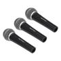 Imagem de Kit 3 Microfones Vocal Dinâmico com Maleta SK-M58 - SKYPIX