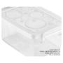 Imagem de Kit 3 Mini Caixa Organizadora Pequena com Trava 650 ml Cristal Ordene