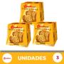 Imagem de Kit 3 Mini Panettone Bauducco 80g