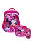 Imagem de Kit/3 Mochila 3D Escolar Infantil menina Com Lancheira e Estojo Stitch/ Minie/ Barbie/Frozen