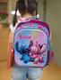 Imagem de Kit/3 Mochila 3D Escolar Infantil menina Com Lancheira e Estojo Stitch/ Minie/ Barbie/Frozen