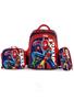 Imagem de Kit/3 Mochila Escolar  Infantil 3D Com Lancheira e Estojo Homen aranha / batman / vingadores