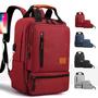 Imagem de Kit 3 Mochila Notebook 15.6 Bolsa Tiracolo Necessaire Saida Cabo Aux Usb Fone MO-510