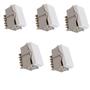 Imagem de Kit 3 Modulo Interruptor Intermediario 10A Branco Tramontina