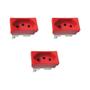 Imagem de Kit 3 Modulo Tomada 20A 250V Vermelho Stella Steck 868061VM