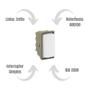 Imagem de Kit 3 Modulos Interruptor Simples Branco Zeffia Pial 680150