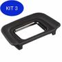 Imagem de Kit 3 Ocular Eyecup Nikon Dk-20 D5200, D3300, D3200