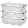 Imagem de Kit 3 Organizadora Plástica  Multiuso Pratic Box 10 L