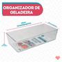 Imagem de Kit 3 Organizadores Transparente Acrilico Para Geladeira Alimentos