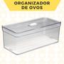 Imagem de Kit 3 Organizadores Transparente Com 3 Telas Retangular Grande