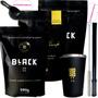 Imagem de Kit 3 Pacotes Black Erva Mate Tereré + Copo de Alumínio Térmico + Bomba Mola Externa de Inox