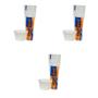 Imagem de Kit 3 Pacotes de Pote de 200ml redondo Transparente PS Totalplast com 50 unidades