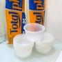 Imagem de Kit 3 Pacotes de Pote de 200ml redondo Transparente PS Totalplast com 50 unidades