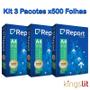 Imagem de Kit 3 Pacotes Papel Sulfite Report Premium A4 Branco - 500 Folhas 75g/m²