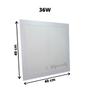 Imagem de KIT 3 Painel Plafon LED 36w Quadrado Embutir Luminária 40x40 Quente 3000k