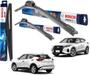 Imagem de Kit 3 Palheta Limpador Parabrisa Original Bosch Nissan Kicks SL SV 2016 2017 2018 2019 2020