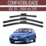 Imagem de Kit 3 Palhetas Limpador Parabrisa Dianteiro + Traseiro VW Gol G5 2008 até 2012