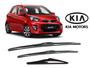 Imagem de Kit 3 Palhetas Parabrisa Dianteiro + Traseiro Modelo Original para Kia Picanto 2012 A 2020