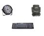 Imagem de Kit 3 Par Led Slim 18X12W 3 Moving Led 4X25 1 Dmx 512