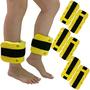 Imagem de Kit 3 Pares Caneleiras Hidroginástica 2 à 3kg DF1096 Amarelo Dafoca Sports