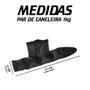 Imagem de Kit 3 Pares de Caneleira de Peso Para Perna de 1kg 2kg 3kg Reforçada Treino Fitness Funcional Tornozeleira de Academia Profissional