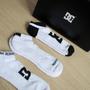 Imagem de Kit 3 Pares De Meia Cano Curto DC Shoes Branco 39 ao 42 DC08A-01