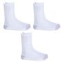 Imagem de Kit 3 Pares de Meia Esportiva Hanes Cano Médio 5184 Branco